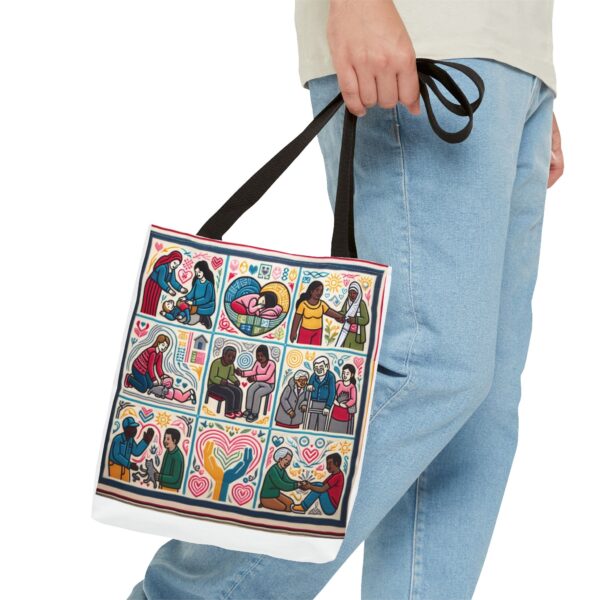 Heartfelt Connections Tote Bag - Perfect for Valentine's Day & Everyday Use - Image 3