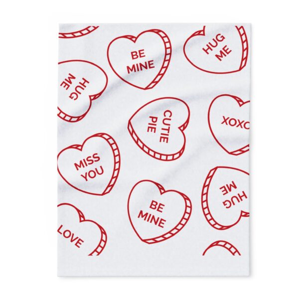 Valentine's Day Heart Pattern Fleece Blanket