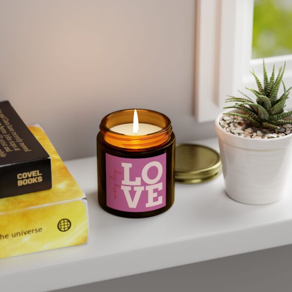 Love Every Day Scented Candle - Coconut Apricot Wax - Image 55