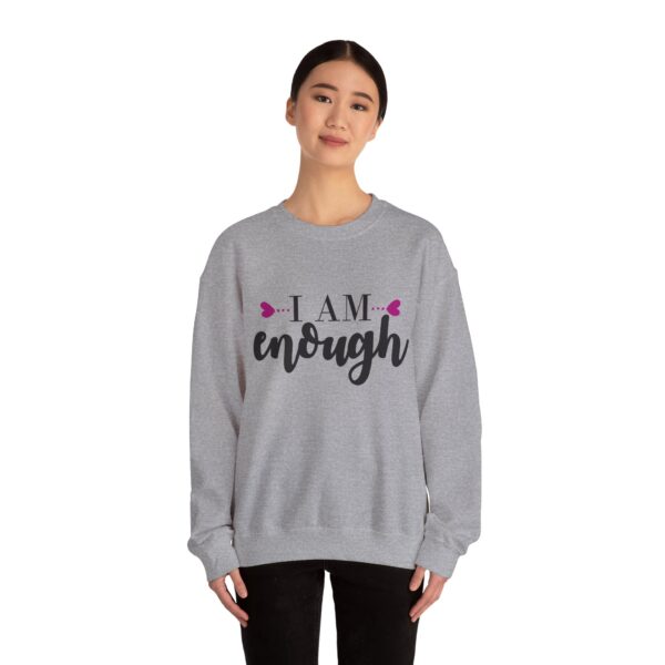 I Am Enough Unisex Heavy Blend™ Crewneck Sweatshirt - Empowerment Apparel - Image 9