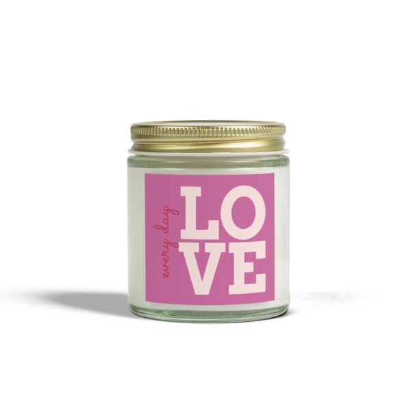 Love Every Day Scented Candle - Coconut Apricot Wax