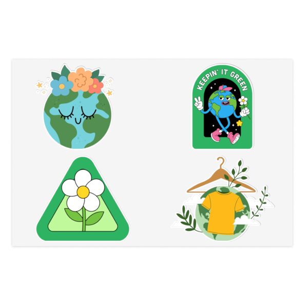 Eco-Friendly Sticker Sheets - Keepin' It Green Decor for Nature Lovers