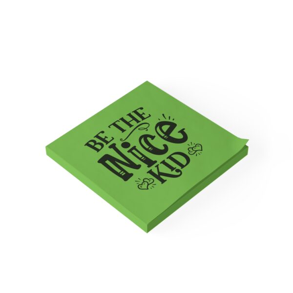 Inspirational Post-it® Note Pads - "Be the Nice Kid" - Motivational Sticky Notes for Kids - Image 3