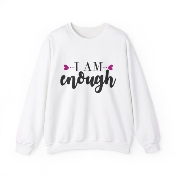 I Am Enough Unisex Heavy Blend™ Crewneck Sweatshirt - Empowerment Apparel - Image 2