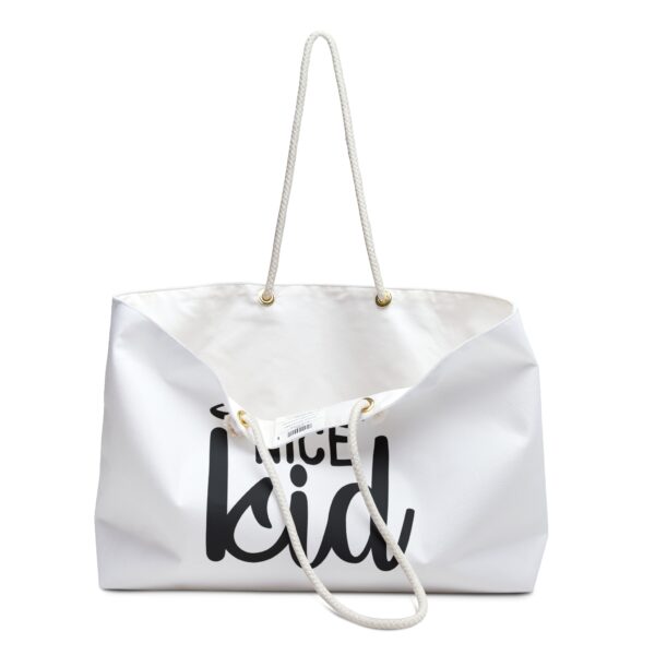 Be The Nice Kid Weekender Bag | Stylish Travel Tote for Positive Vibes - Image 3