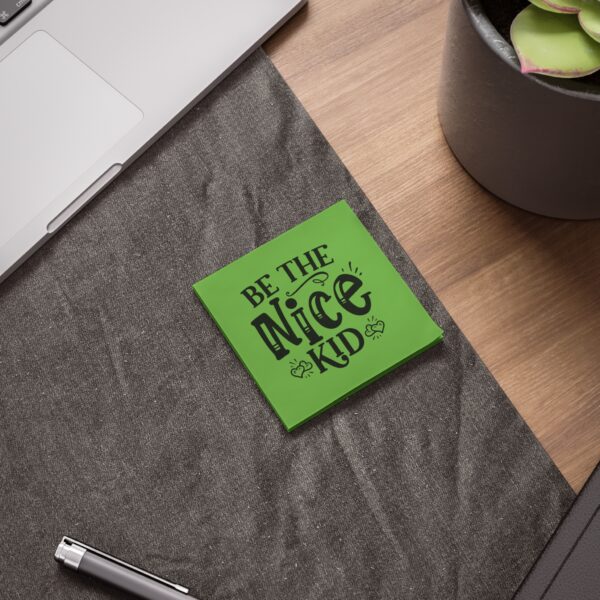 Inspirational Post-it® Note Pads - "Be the Nice Kid" - Motivational Sticky Notes for Kids - Image 4