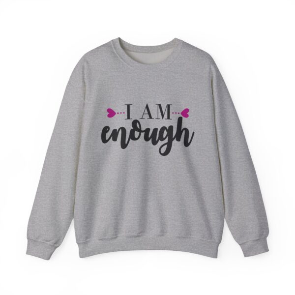 I Am Enough Unisex Heavy Blend™ Crewneck Sweatshirt - Empowerment Apparel - Image 6