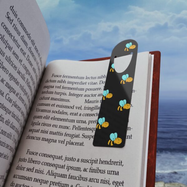 Bee-Themed Stainless Steel Bookmark - Cute Insect Design