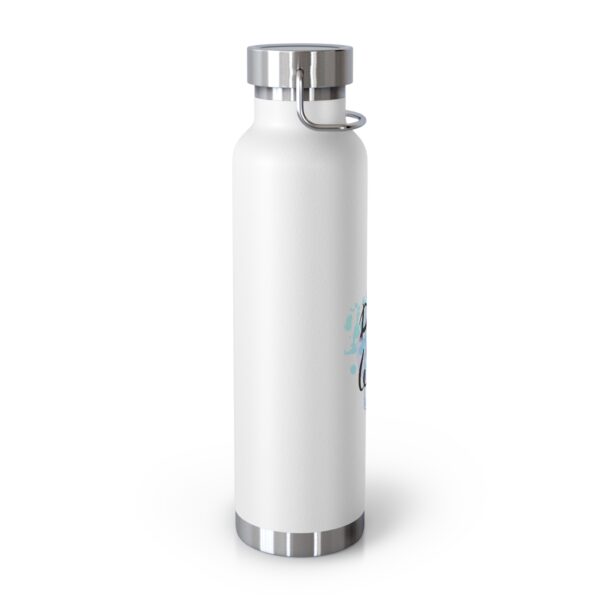 Stylish Insulated Water Bottle - "Drink More Water" Motivational Design - 22oz Copper Vacuum Flask - Image 2