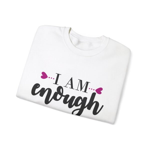 I Am Enough Unisex Heavy Blend™ Crewneck Sweatshirt - Empowerment Apparel - Image 4