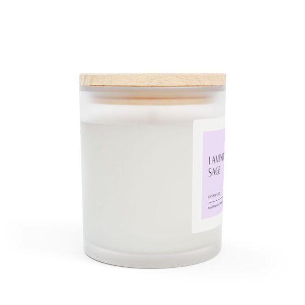 Frosted Glass Candle, 11oz - Image 2