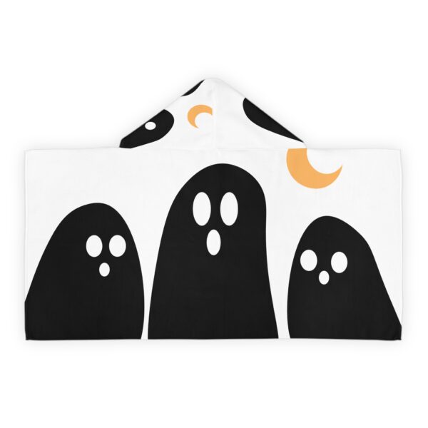 Cute Ghost Youth Hooded Towel for Halloween Fun