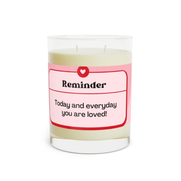 Scented Candle - Reminder of Love, 11oz Full Glass Candle