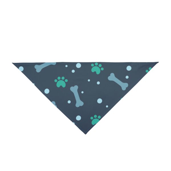 Stylish Pet Bandana with Bone and Paw Print Design - Perfect for Pets on Adventures or Special Occasions