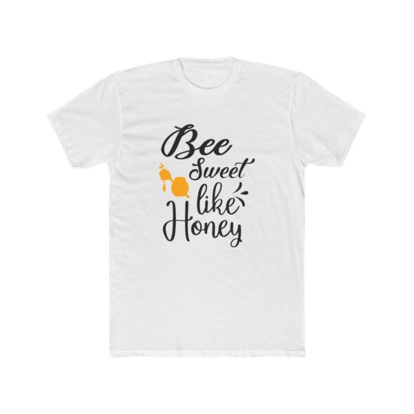 Bee Sweet Like Honey Unisex Cotton Crew Tee - Cute Bee Graphic T-Shirt