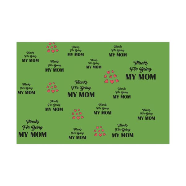 Personalized Gift Wrap Paper for Mom - Thanks for Being My Mom Packaging - Image 5