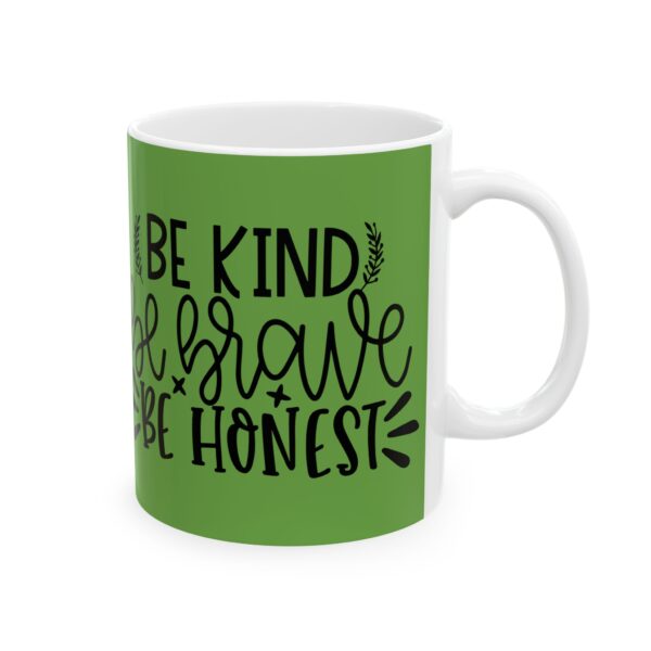 Inspirational Ceramic Mug - "Be Kind, Be Honest" - Motivational Drinkware for Daily Positivity - Image 5